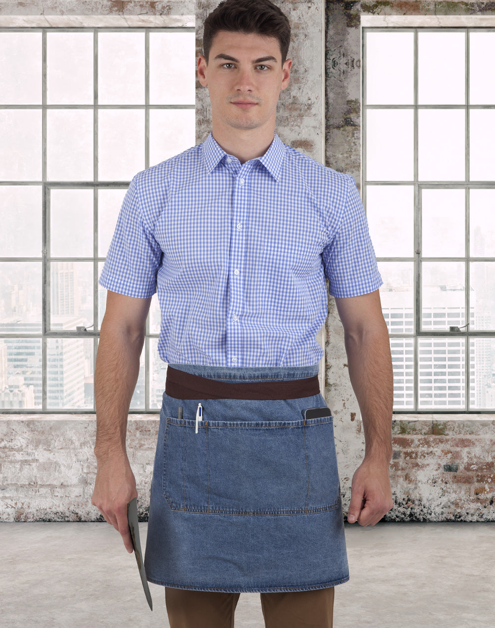 Benchmark AP10 East Village Half Denim Apron