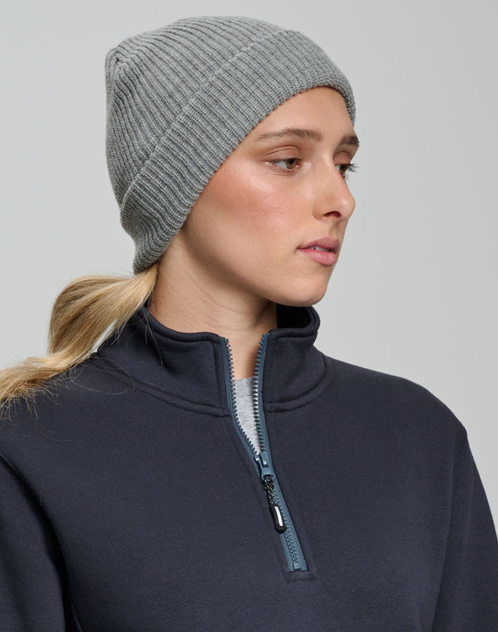 CH85 Roll Up Cable Knit Snug Beanie