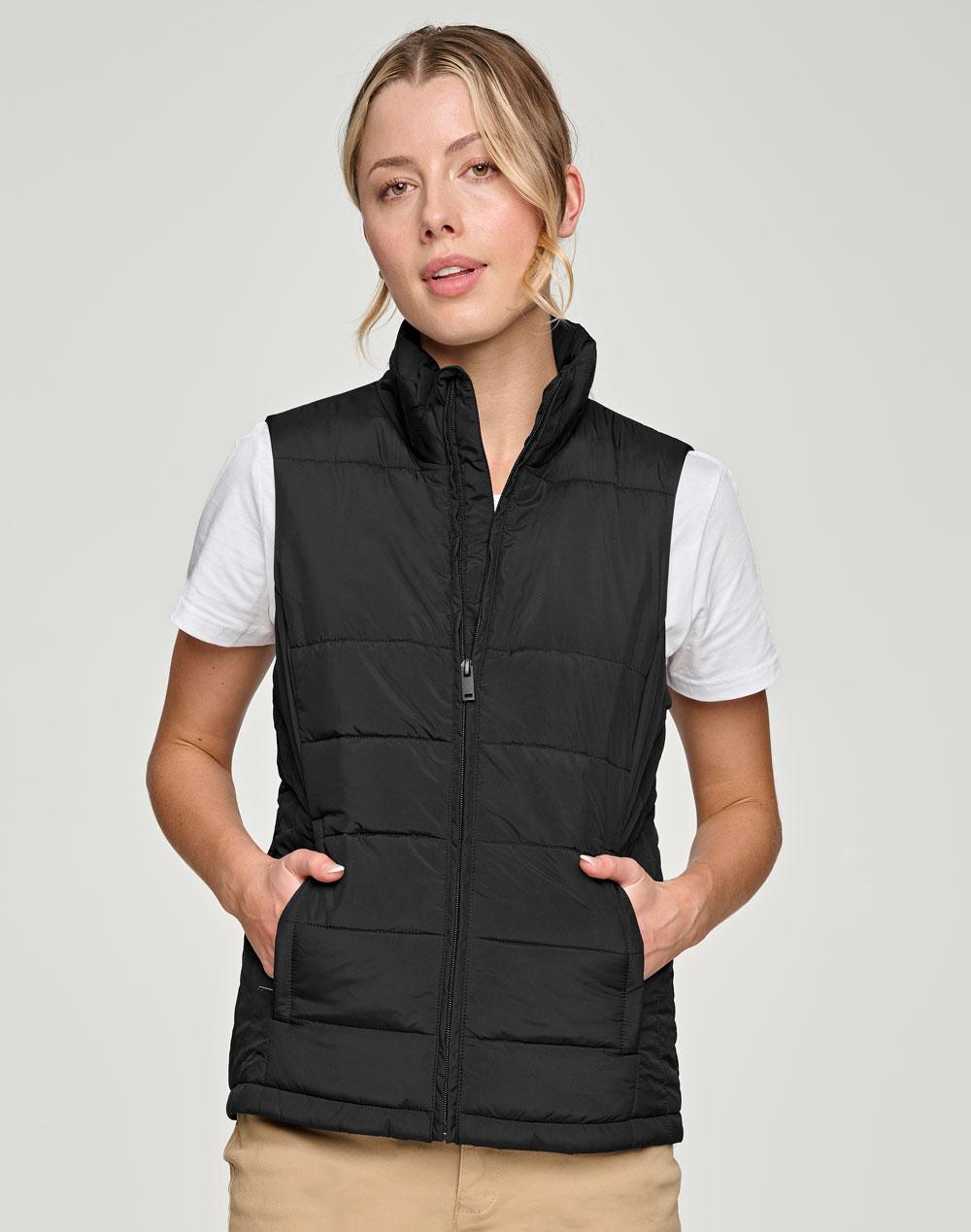 JK62 SUSTAINABLE INSULATED PUFFER VEST (3D CUT) Ladies