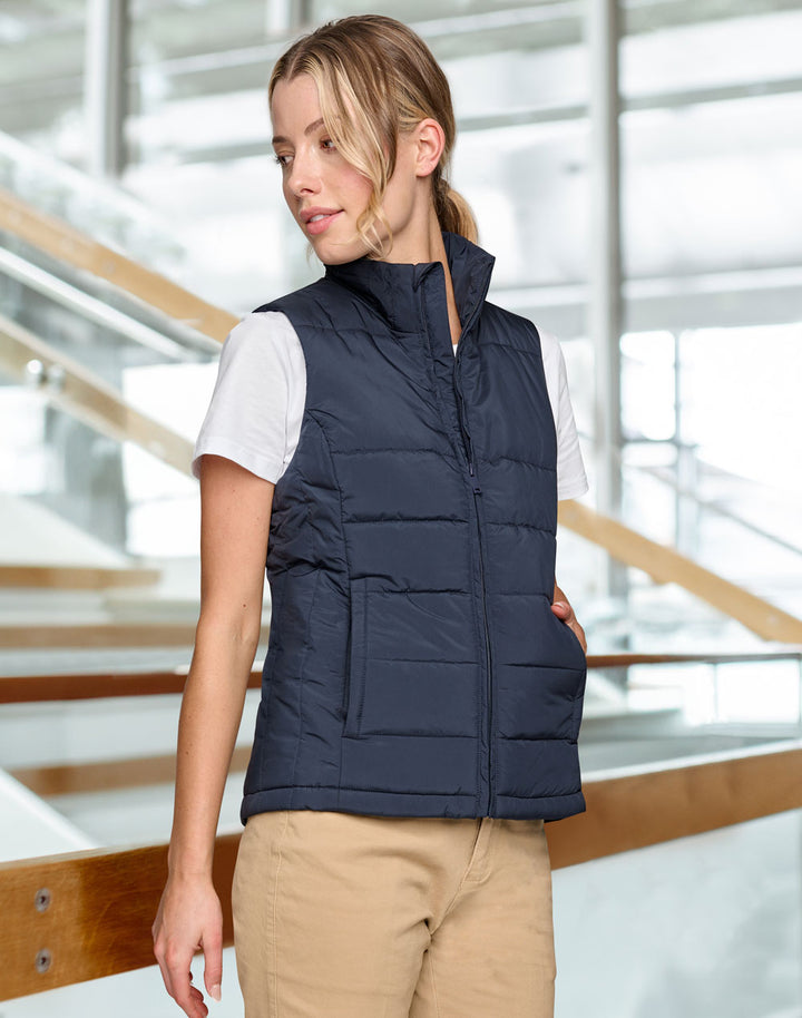 JK62 SUSTAINABLE INSULATED PUFFER VEST (3D CUT) Ladies