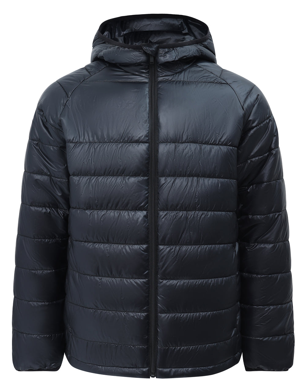 JK67 Adults Sustainable Lightweight Hooded Puffer Jacket