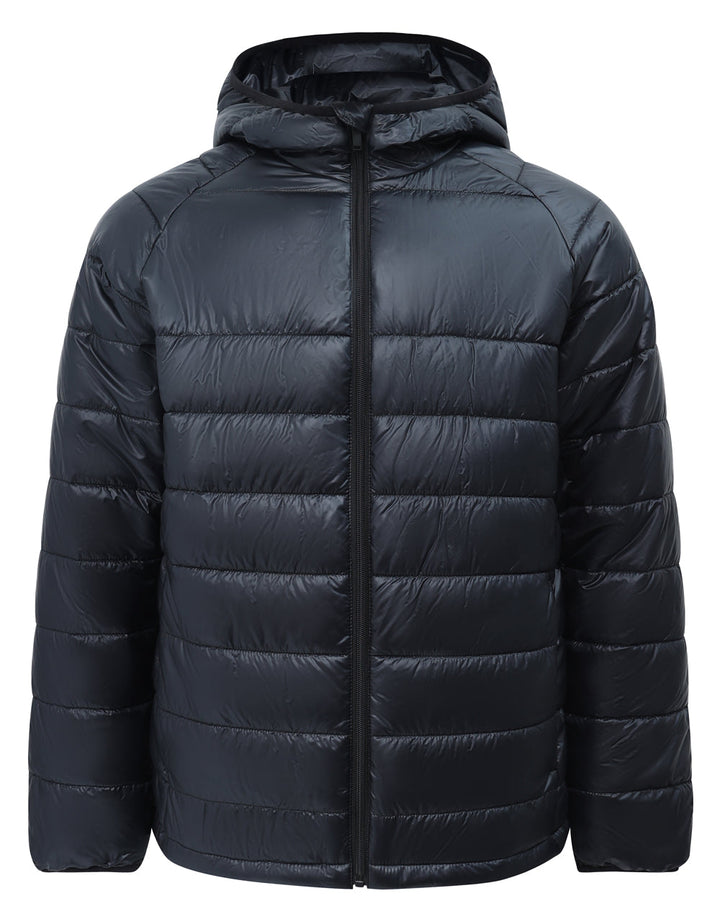 JK67 Adults Sustainable Lightweight Hooded Puffer Jacket
