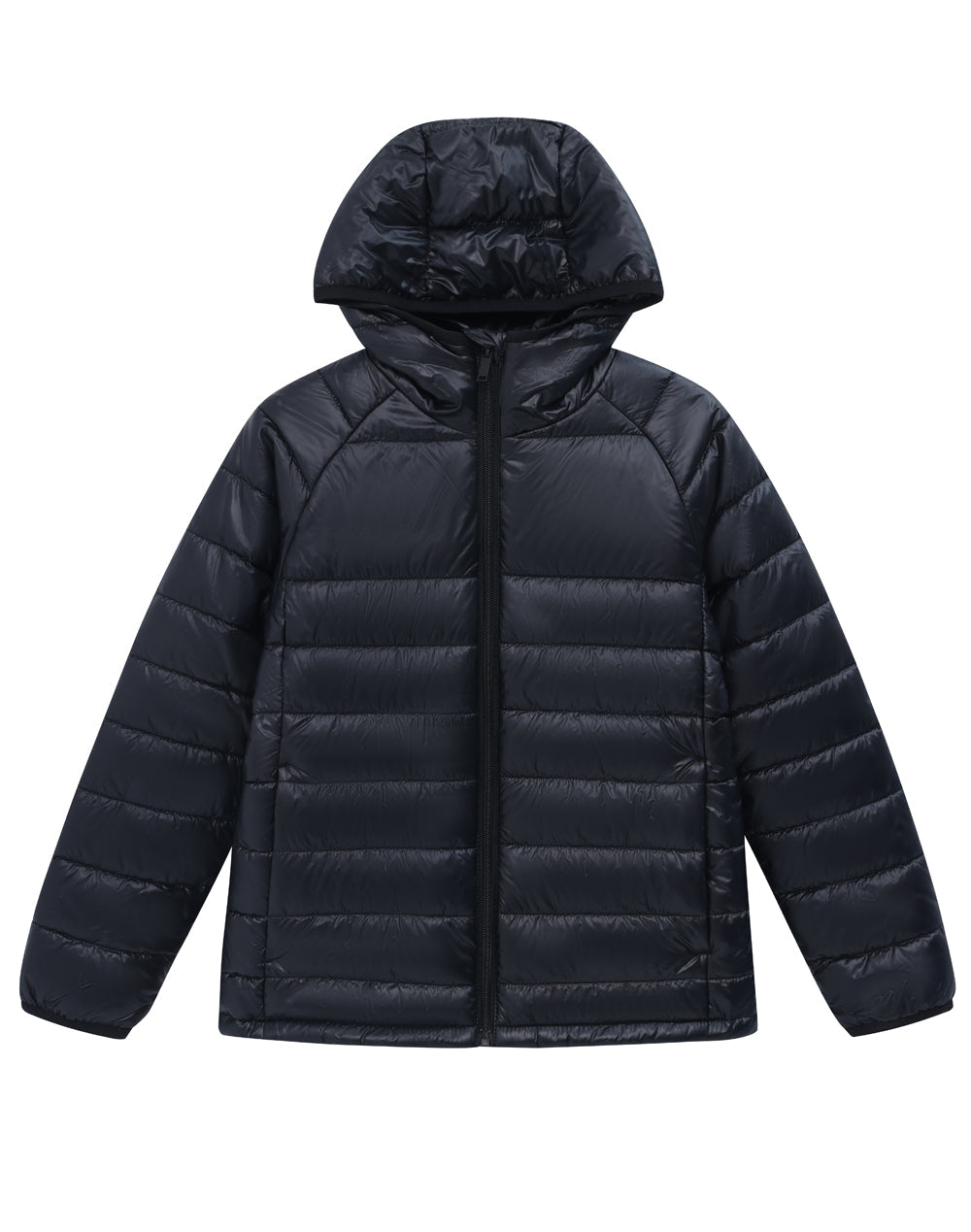 JK67 Adults Sustainable Lightweight Hooded Puffer Jacket
