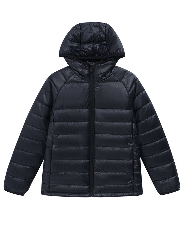 JK67 Adults Sustainable Lightweight Hooded Puffer Jacket