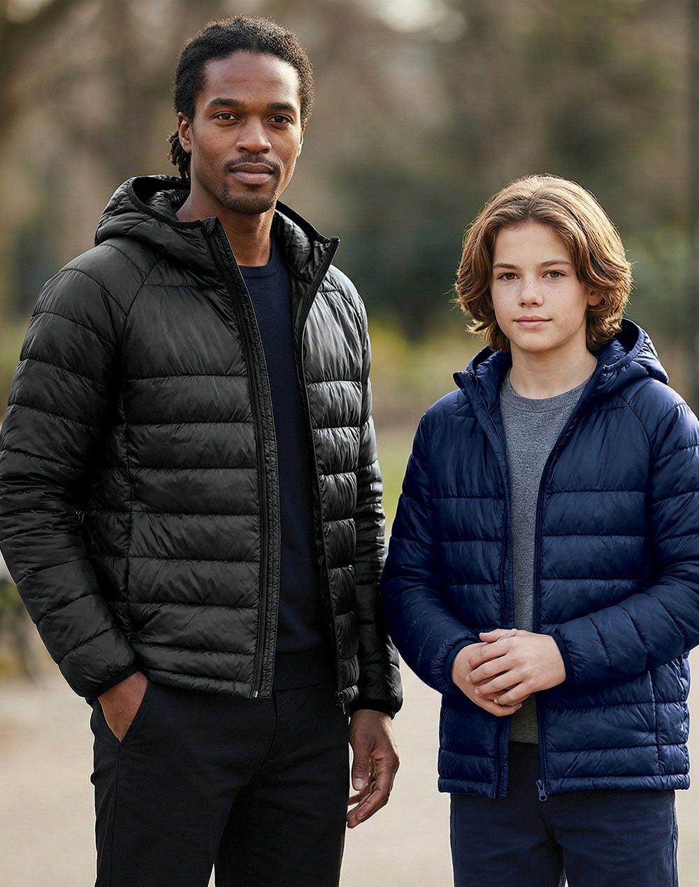 JK67K Kids Sustainable Lightweight Hooded Puffer Jacket