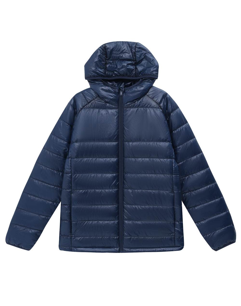 JK67 Adults Sustainable Lightweight Hooded Puffer Jacket