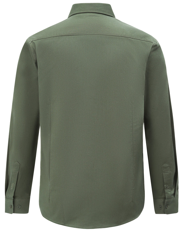 M7009L Mens Smart Casual Cotton Blend L/S Shirt