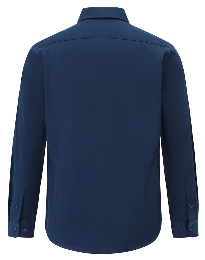 M7009L Mens Smart Casual Cotton Blend L/S Shirt