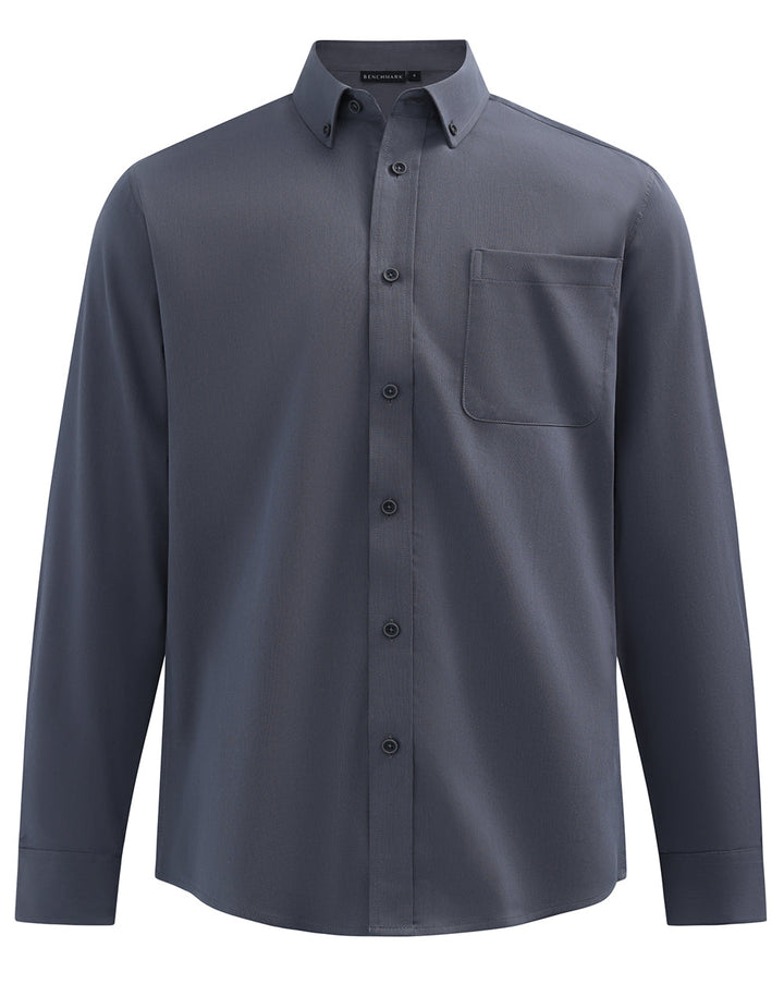 M7009L Mens Smart Casual Cotton Blend L/S Shirt
