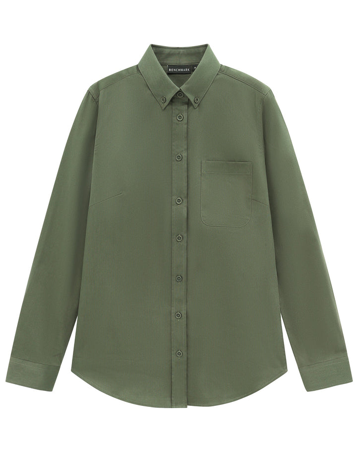 M8009L Womens Smart Casual Cotton Blend L/S Shirt