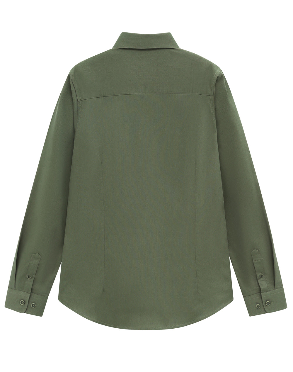 M8009L Womens Smart Casual Cotton Blend L/S Shirt
