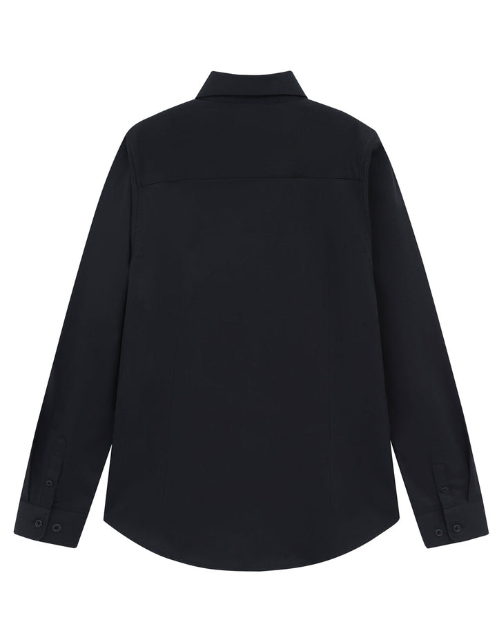 M8009L Womens Smart Casual Cotton Blend L/S Shirt