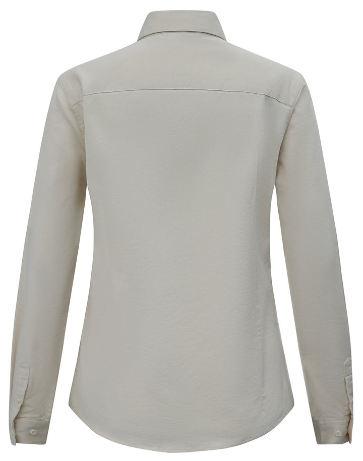 M8009L Womens Smart Casual Cotton Blend L/S Shirt