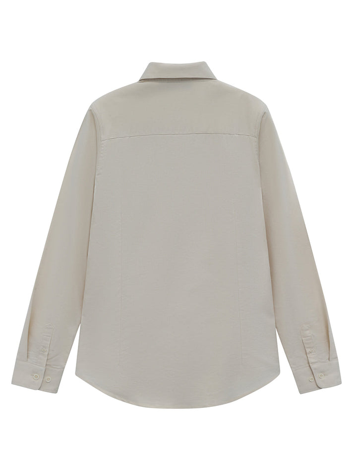M8009L Womens Smart Casual Cotton Blend L/S Shirt