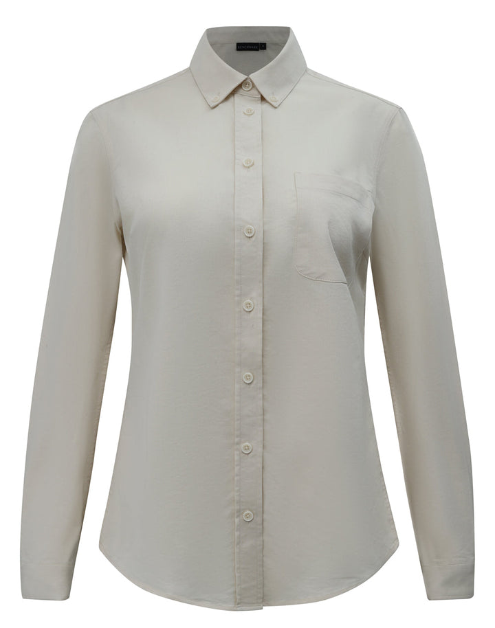 M8009L Womens Smart Casual Cotton Blend L/S Shirt