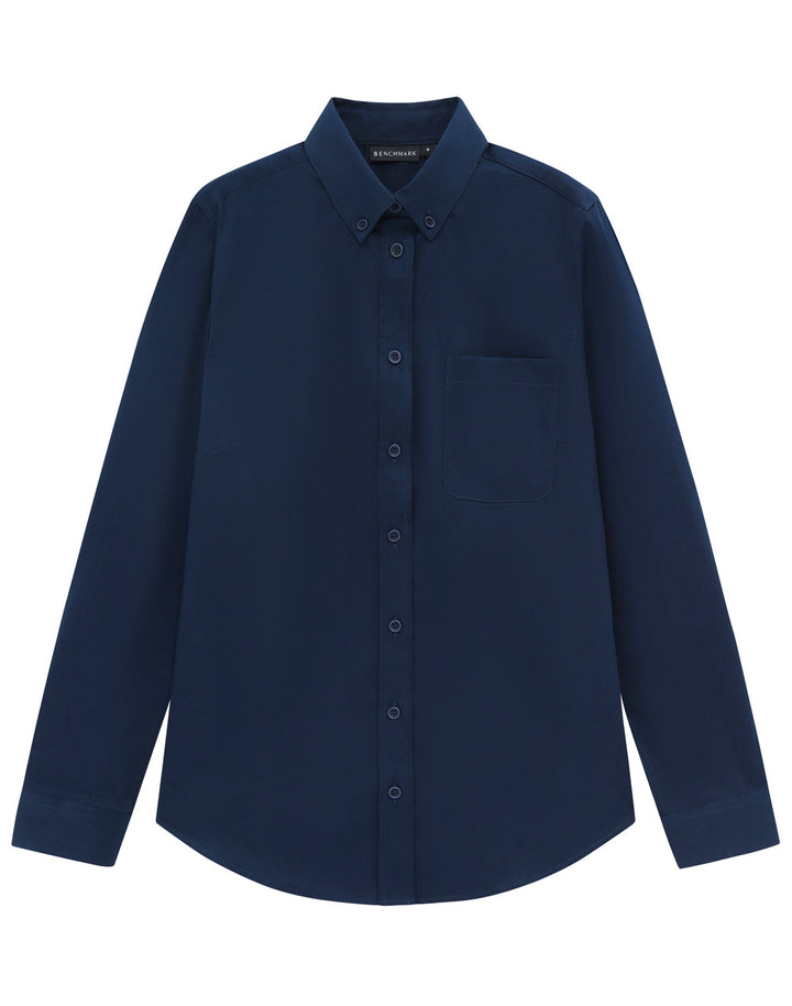 M8009L Womens Smart Casual Cotton Blend L/S Shirt