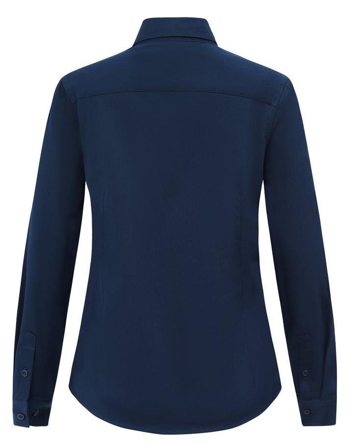 M8009L Womens Smart Casual Cotton Blend L/S Shirt