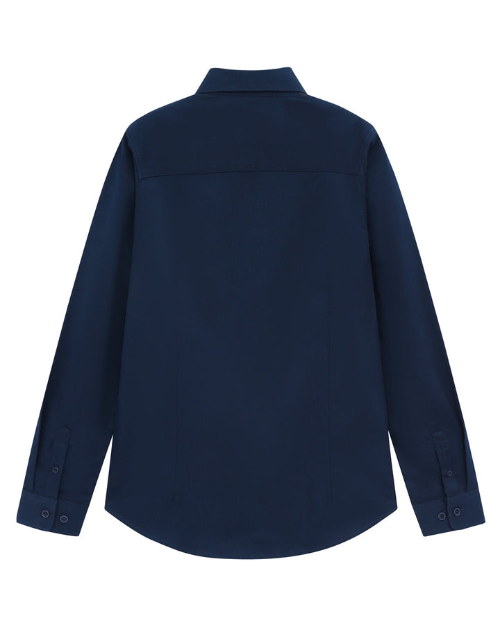 M8009L Womens Smart Casual Cotton Blend L/S Shirt