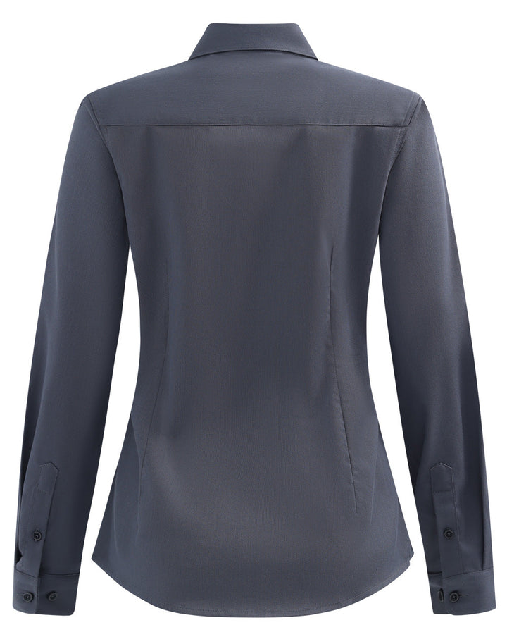 M8009L Womens Smart Casual Cotton Blend L/S Shirt