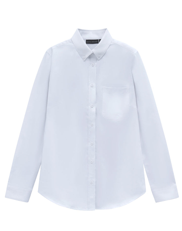 M8009L Womens Smart Casual Cotton Blend L/S Shirt