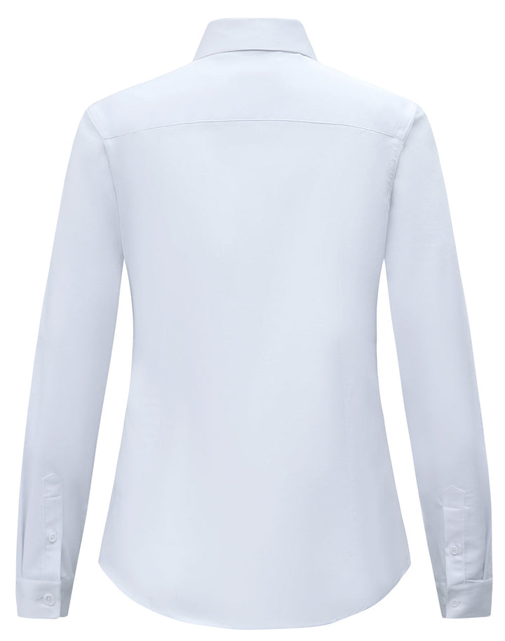 M8009L Womens Smart Casual Cotton Blend L/S Shirt