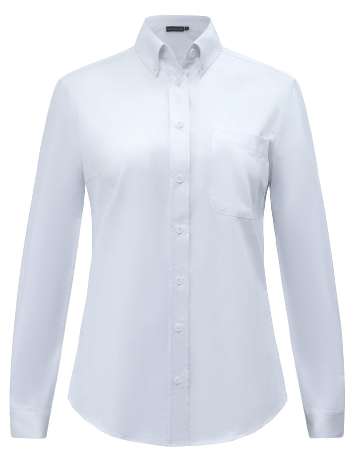 M8009L Womens Smart Casual Cotton Blend L/S Shirt