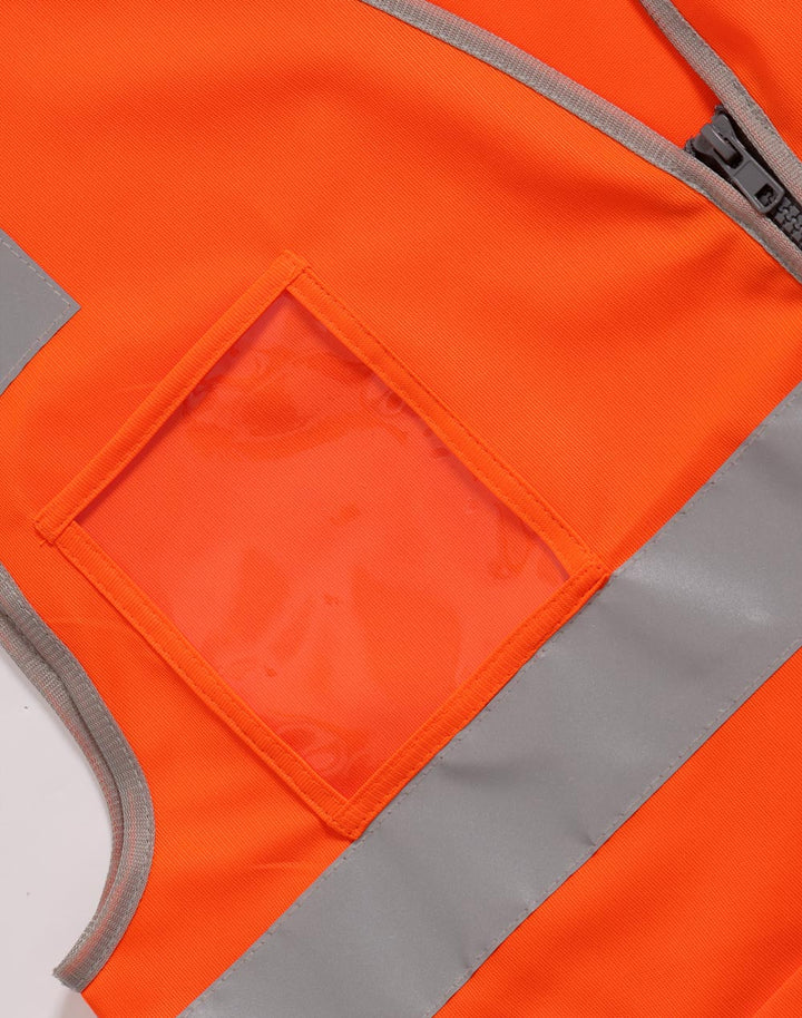 SW04 Unisex Hi-Vis Safety Vest with ID & Utility Pockets