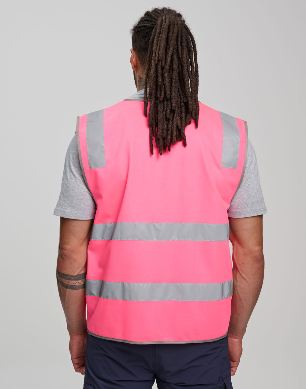 SW04 Unisex Hi-Vis Safety Vest with ID & Utility Pockets