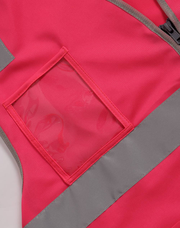 SW04 Unisex Hi-Vis Safety Vest with ID & Utility Pockets