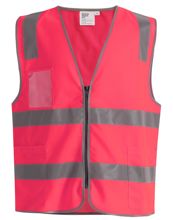 SW04 Unisex Hi-Vis Safety Vest with ID & Utility Pockets