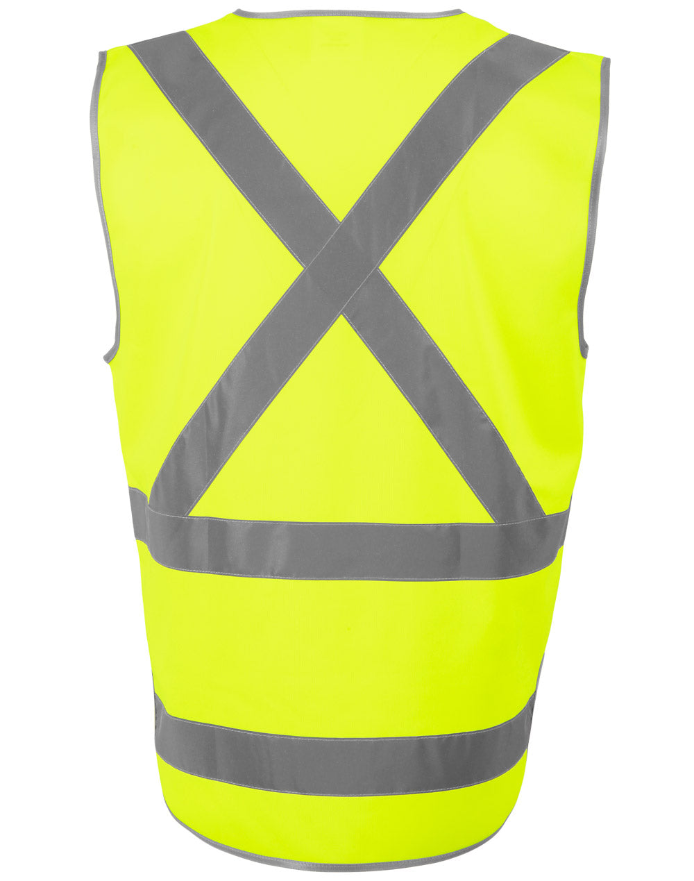 SW72 HI-VIS X BACK SAFETY VEST WITH TAIL