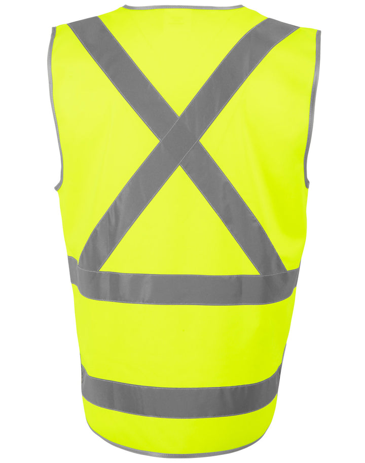 SW72 HI-VIS X BACK SAFETY VEST WITH TAIL