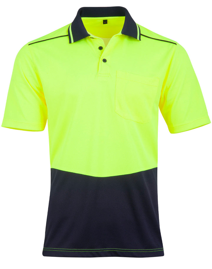 SW81 UNISEX HI-VIS BAMBOO CHARCOAL SS POLO