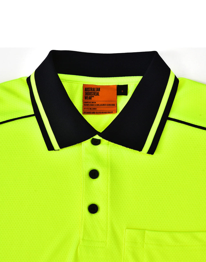 SW81 UNISEX HI-VIS BAMBOO CHARCOAL SS POLO
