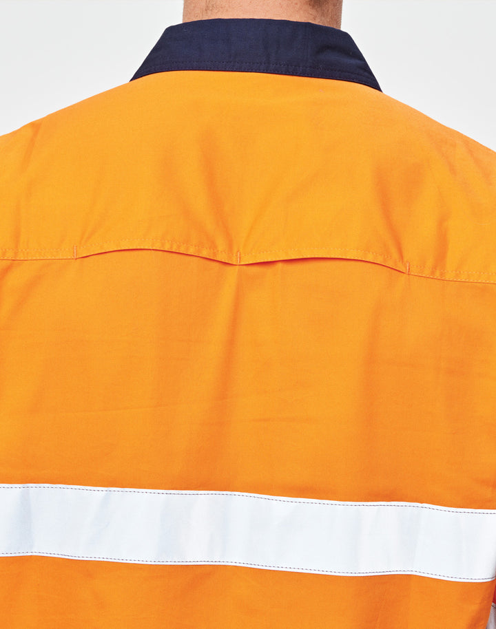 SW82 UNISEX HI VIS COOL-BREEZE SAFETY LS SHIRT (GENERIC TAPE)
