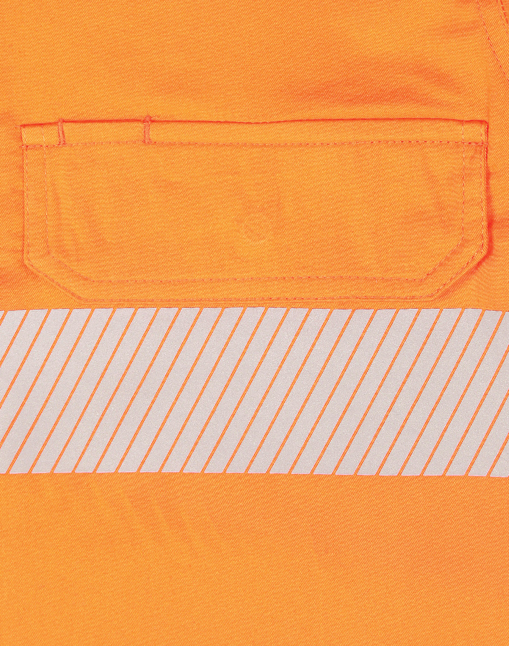 SW83 UNISEX HI VIS COOL-BREEZE SAFETY LS SHIRT (SEGMENTED TAPE)