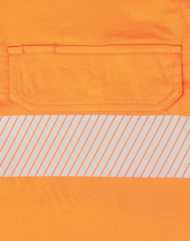 SW83 UNISEX HI VIS COOL-BREEZE SAFETY LS SHIRT (SEGMENTED TAPE)
