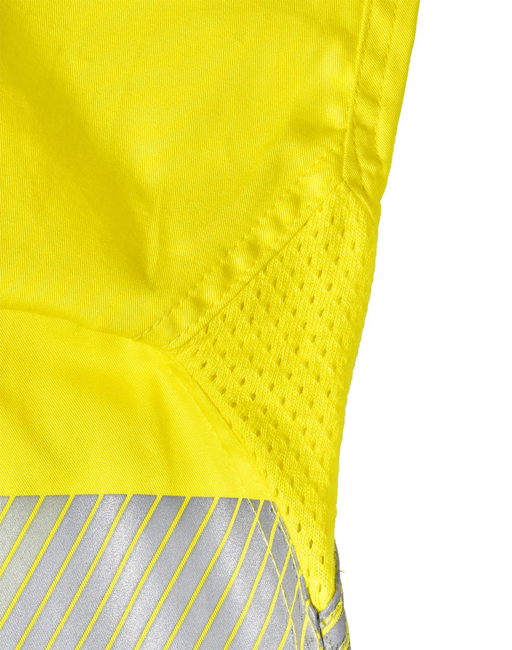 SW83 UNISEX HI VIS COOL-BREEZE SAFETY LS SHIRT (SEGMENTED TAPE)