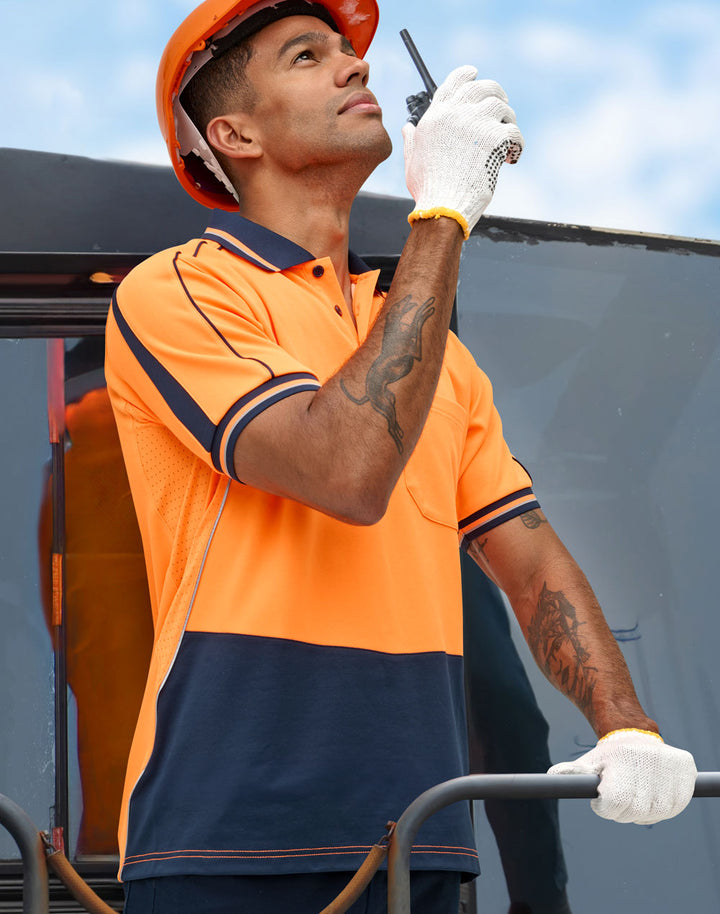 SW89 HI-VIS SUSTAINABLE COOL-BREEZE SAFETY POLO
