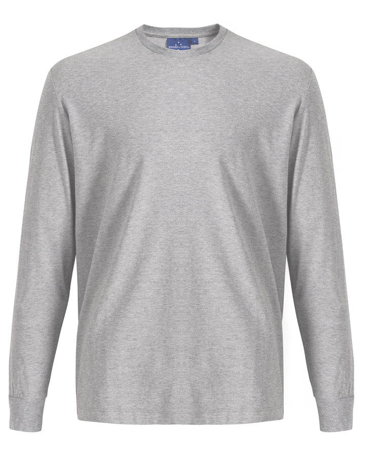 TS47 MENS PREMIUM COTTON FACE L/S TEE