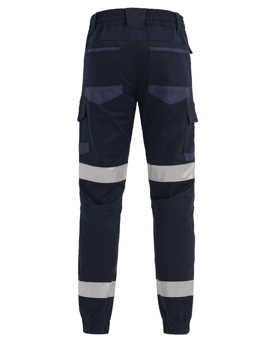 WP28HV Unisex Cotton Stretch Drill Cuffed Work Pants with Tapes