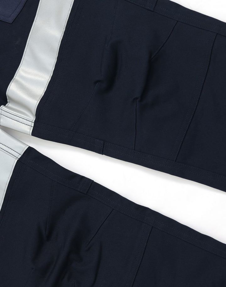 WP28HV Unisex Cotton Stretch Drill Cuffed Work Pants with Tapes