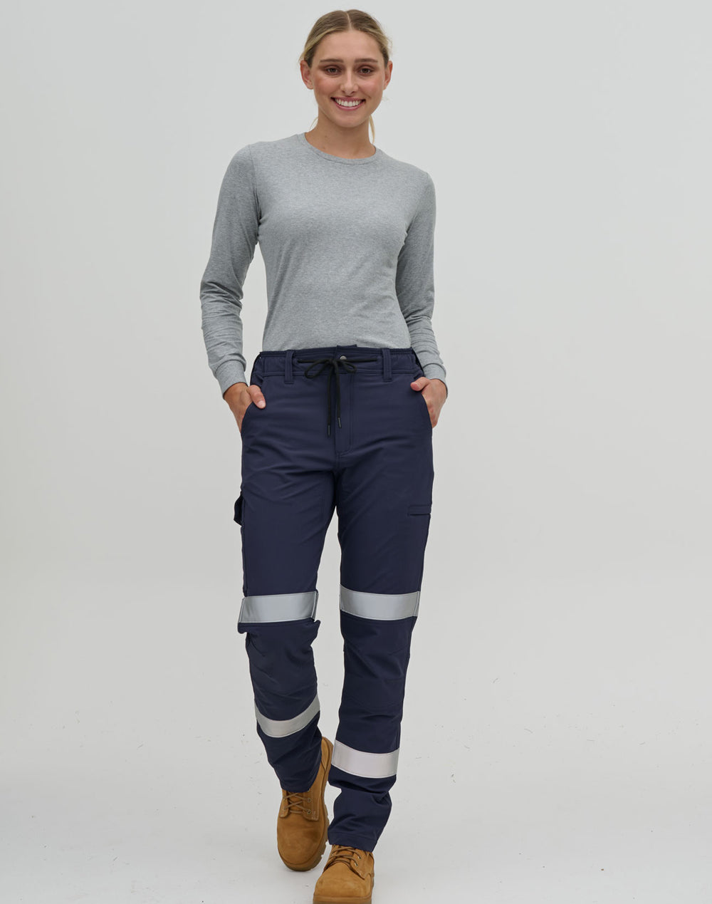 WP30HV Unisex DWR Water Repellent Flexi Work Pants with Tapes