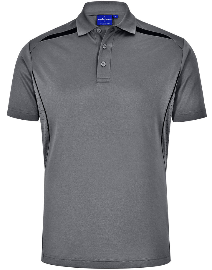PS93 MENS SUSTAINABLE POLY/COTTON CONTRAST SS POLO