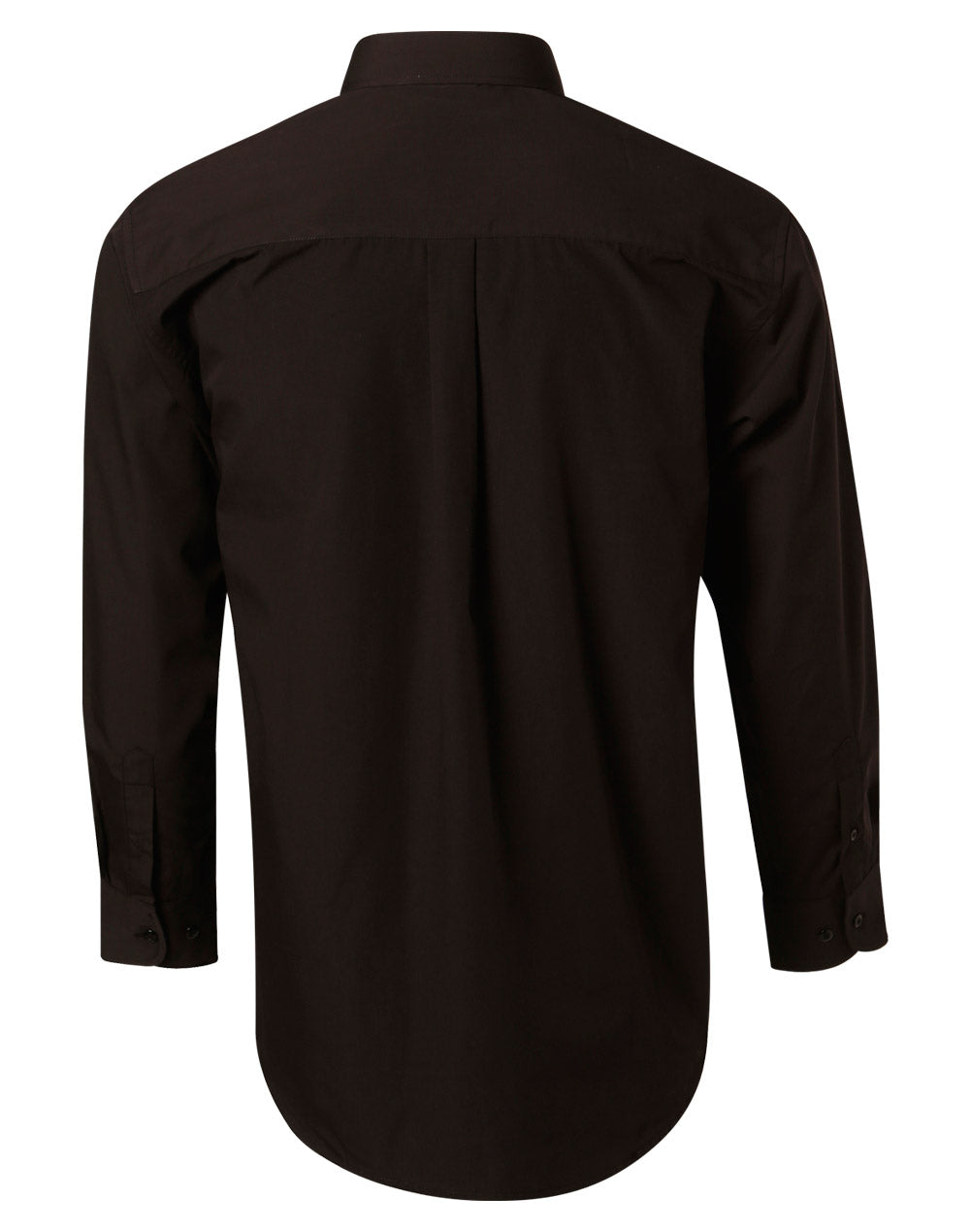 Benchmark BS01L Men's Poplin Long Sleeve Business Shirt