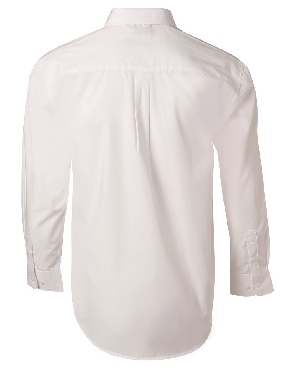 Benchmark BS01L Men's Poplin Long Sleeve Business Shirt
