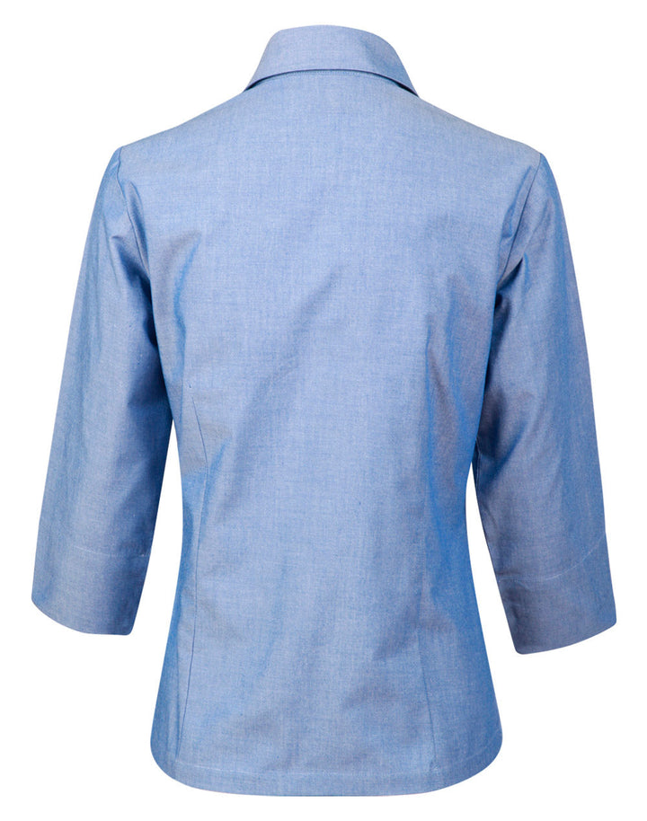 Benchmark BS04 Ladies' Chambray 3/4 Sleeve