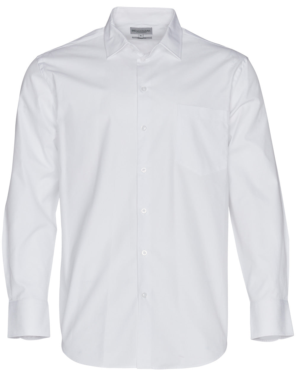 Benchmark M7040L Men's CVC Oxford Long Sleeve Shirt