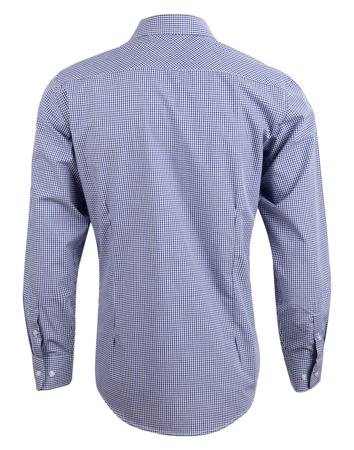 Benchmark M7320L Men’s Multi-Tone Check Long Sleeve Shirt
