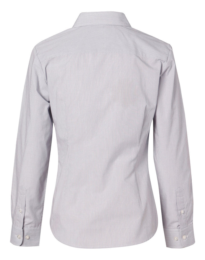 Benchmark M8212 Women's Fine Stripe Long Sleeve Shirt
